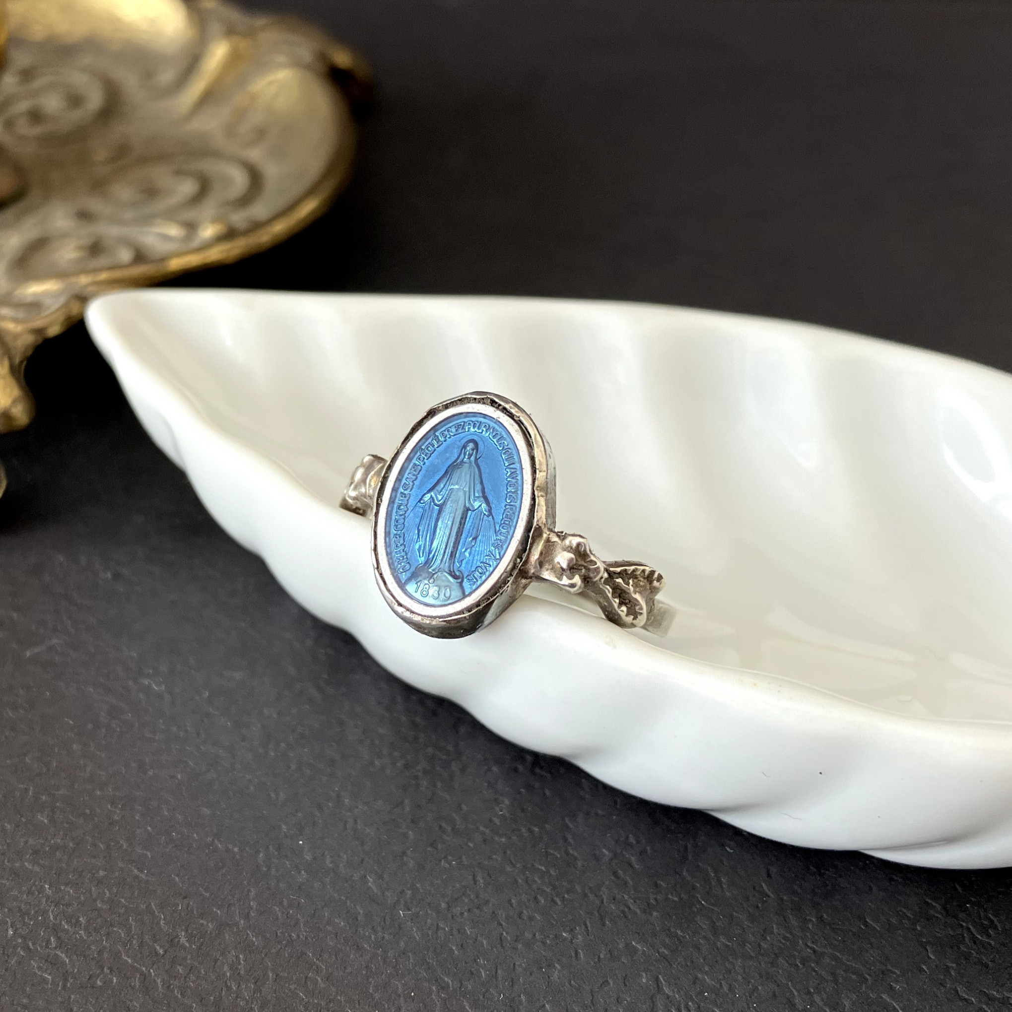 [フランス奇跡のメダイbotanical] ring - silver