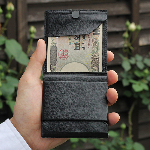 Tynd CV 帆布を採用したミニマルで薄い財布 二つ折り財布