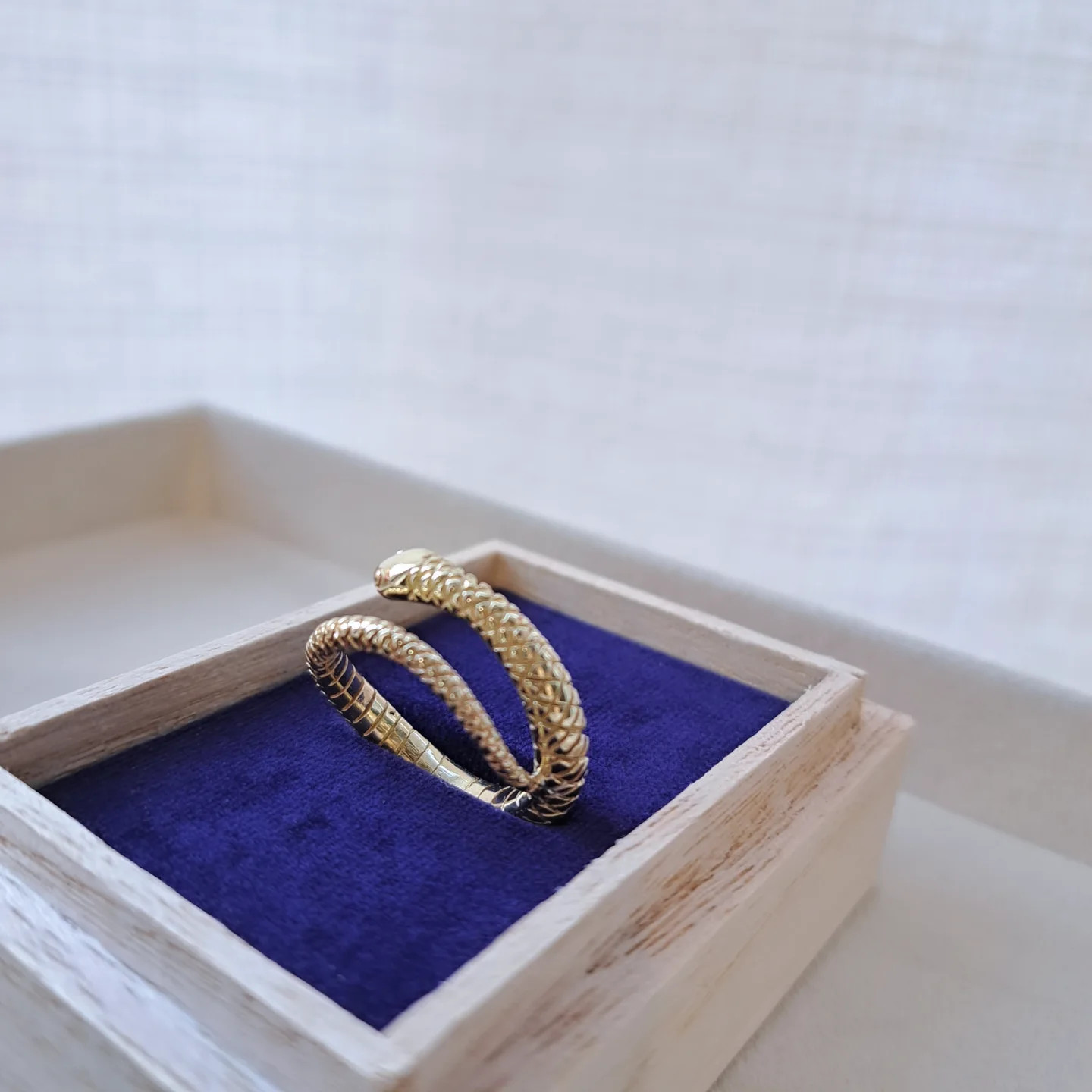 【18金 ボリューム 蛇の指輪 】k18 蛇リング   縁起物 18k蛇  蛇アクセサリー  ゴールド蛇  京都