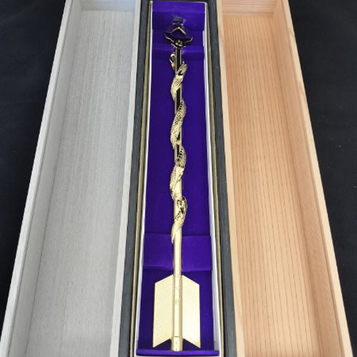 秋田杉】日光東照宮 龍神破魔矢収納用アクリル蓋付き木製ケース