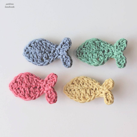 お魚のヘアクリップ・ヘアアクセサリー・ベビー・赤ちゃん・新生児・髪