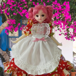 送料無料】22cmサイズ ハートのニーハイ(赤) リカちゃん