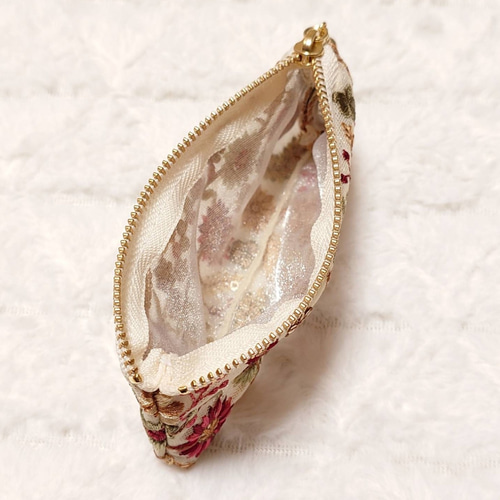 インド刺繍リボンポーチ＊12cm ポーチ Minmi 通販 18903593