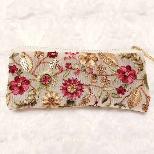 インド刺繍リボンポーチ＊12cm ポーチ Minmi 通販 18903593