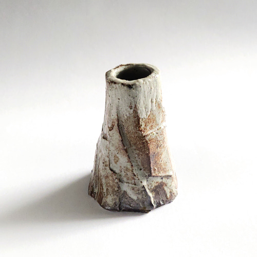 志野 花入 花瓶 一輪挿し 陶芸 陶器 焼物 鼡志野 手作り