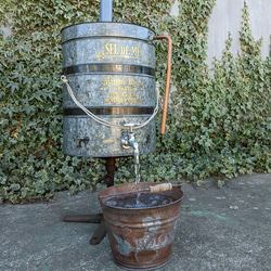 オープンペール缶 20L リメイク仕上げ オールウッド テーブル