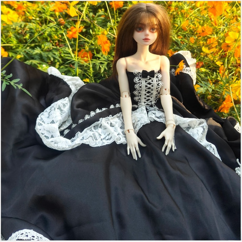 ディーラー様製　ワンピース　メイド　ハムスター柄　MDD 1/4サイズ ディーラー様製 ワンピース メイド ハムスター柄 MDD ぐずる 1/4