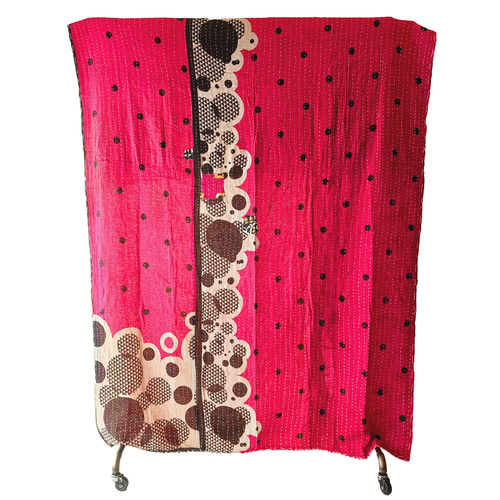 翌日発送】No.144 ヴィンテージキルト カンタキルト マルチカバー