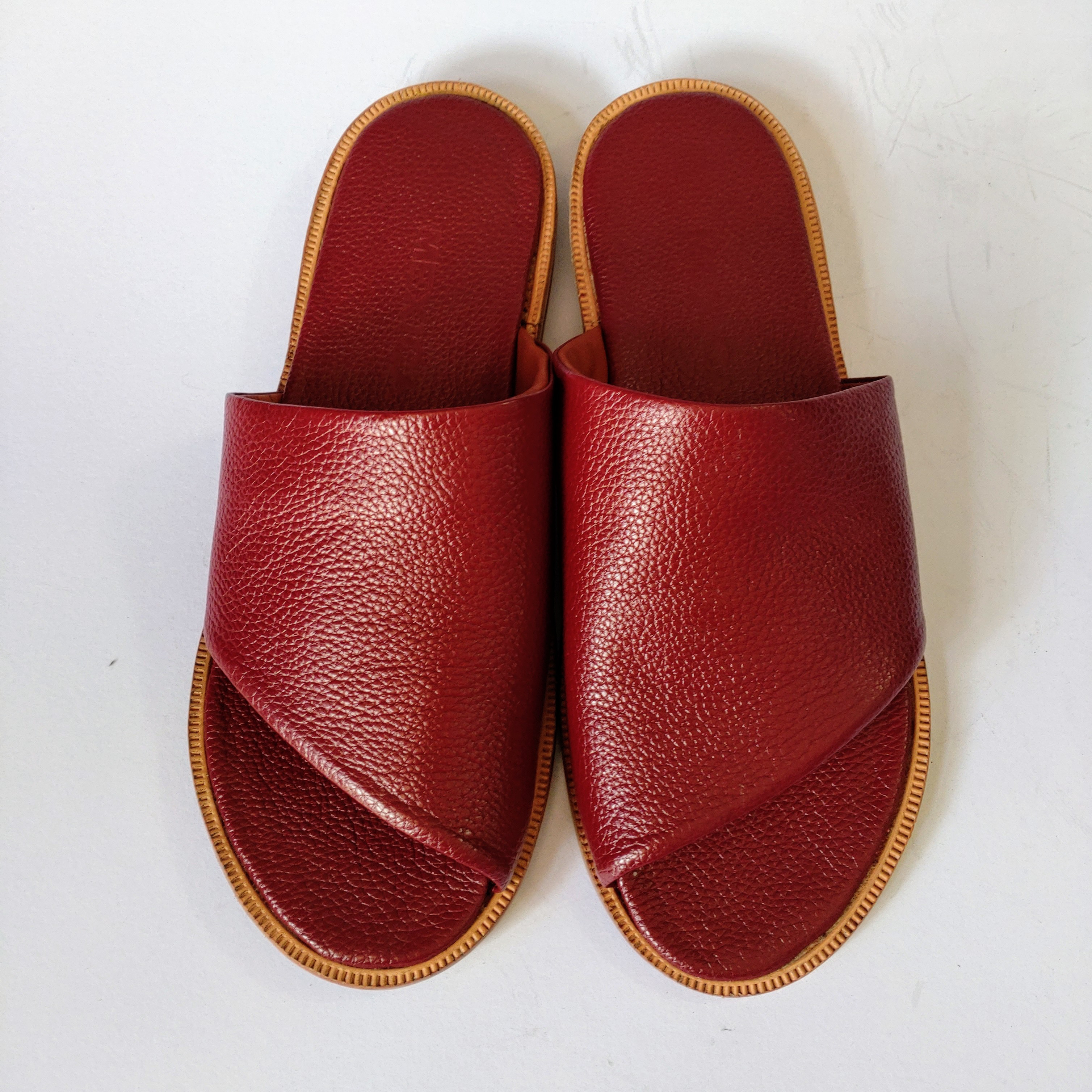 ★新作サンダル★無料サイズ調整★レッド★外反母趾対応★幅広★甲高対応★◇受注生産◇ハンドメイド◇