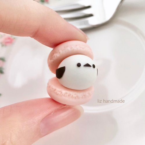 シマエナガマカロン その他置物 liz 通販 18904554｜Creema