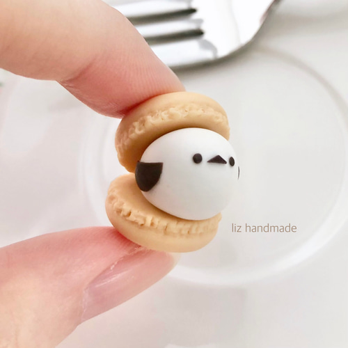 シマエナガマカロン その他置物 liz 通販 18904554｜Creema(クリーマ