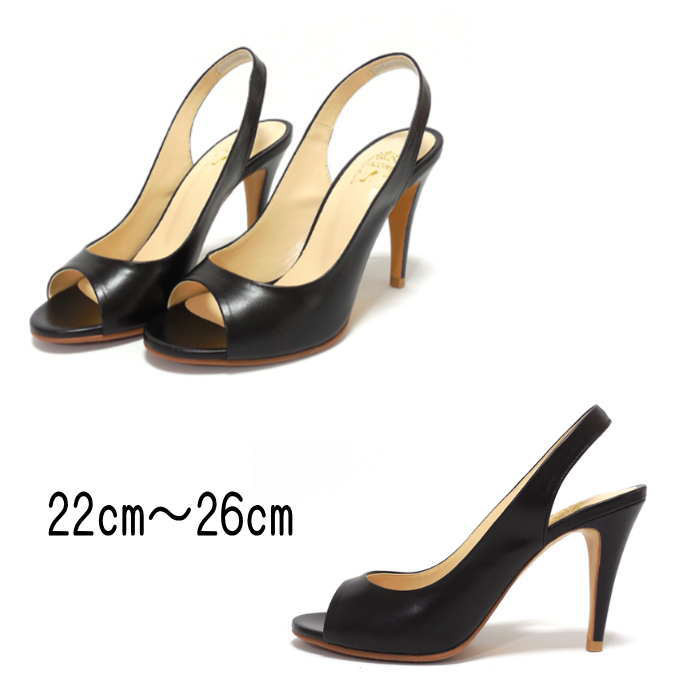 バックストラップ レザーパンプス パンプス 本革（asso） オーダーシューズ 小さいサイズ 大きいサイズ