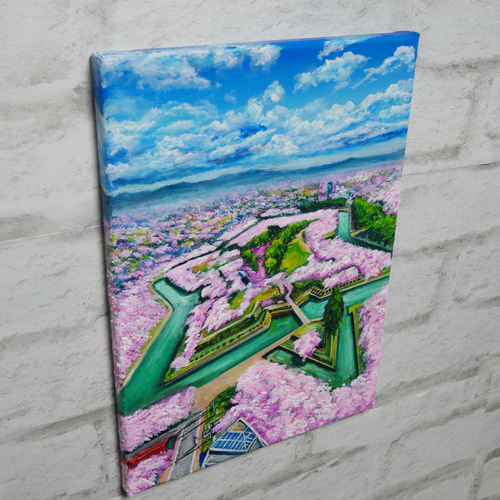 油絵 油彩 油彩画 絵 絵画 【春のトンネル】 油絵 油彩 油彩画 絵 絵画【春のトンネル】