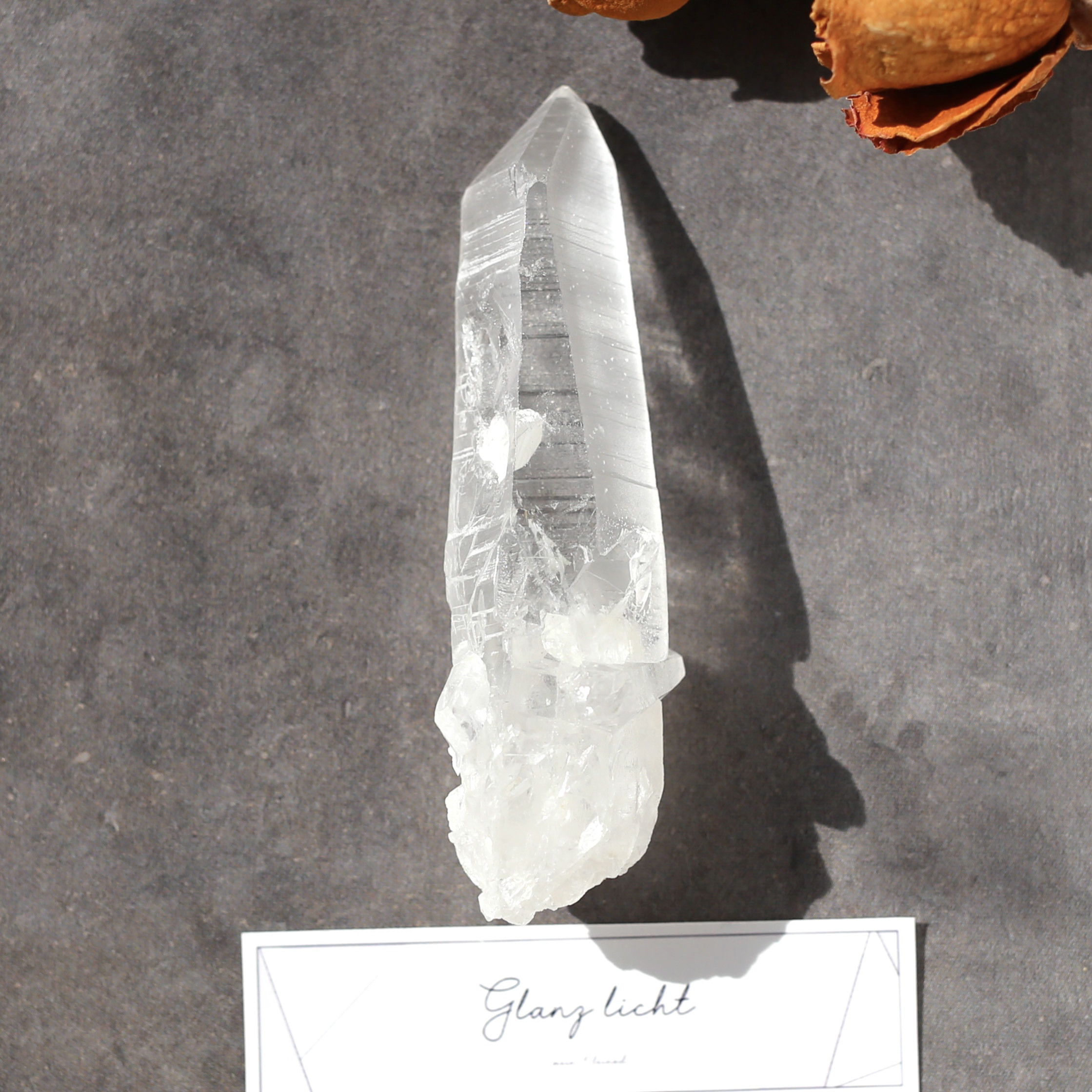 希少！貫通入り レムリアンシード 原石 カブラル鉱山 天然石 水晶 鉱物 一点物