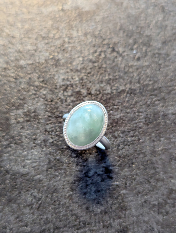 翡翠　リング　ヒスイ　リング　天然石　リング　天然石　指輪　フリーサイズリング　誕生石　人気リング　アクセサリー 4枚目の画像