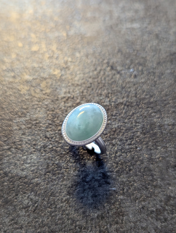 翡翠　リング　ヒスイ　リング　天然石　リング　天然石　指輪　フリーサイズリング　誕生石　人気リング　アクセサリー 2枚目の画像