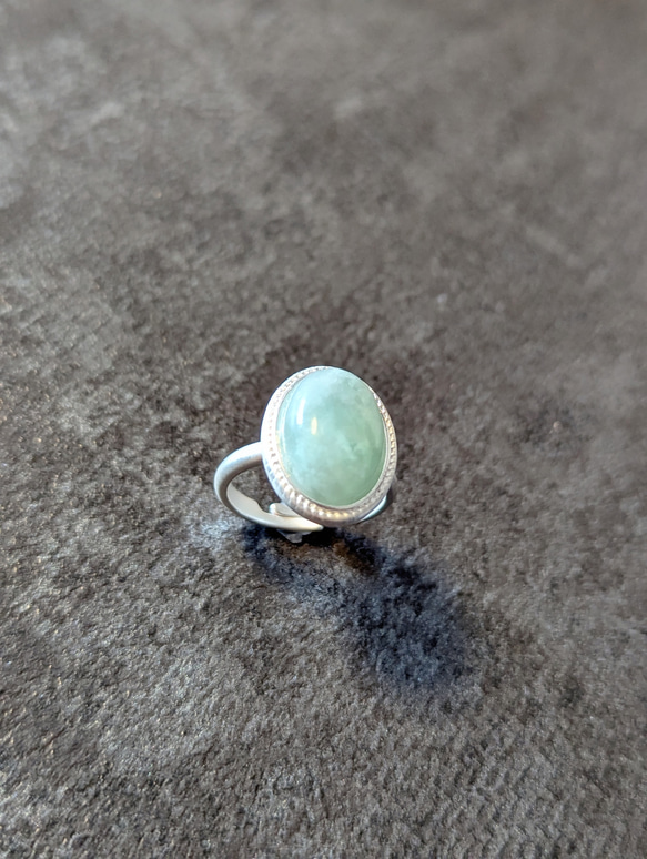 翡翠　リング　ヒスイ　リング　天然石　リング　天然石　指輪　フリーサイズリング　誕生石　人気リング　アクセサリー 3枚目の画像