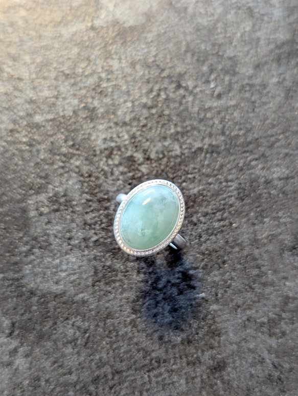 翡翠　リング　ヒスイ　リング　天然石　リング　天然石　指輪　フリーサイズリング　誕生石　人気リング　アクセサリー 1枚目の画像