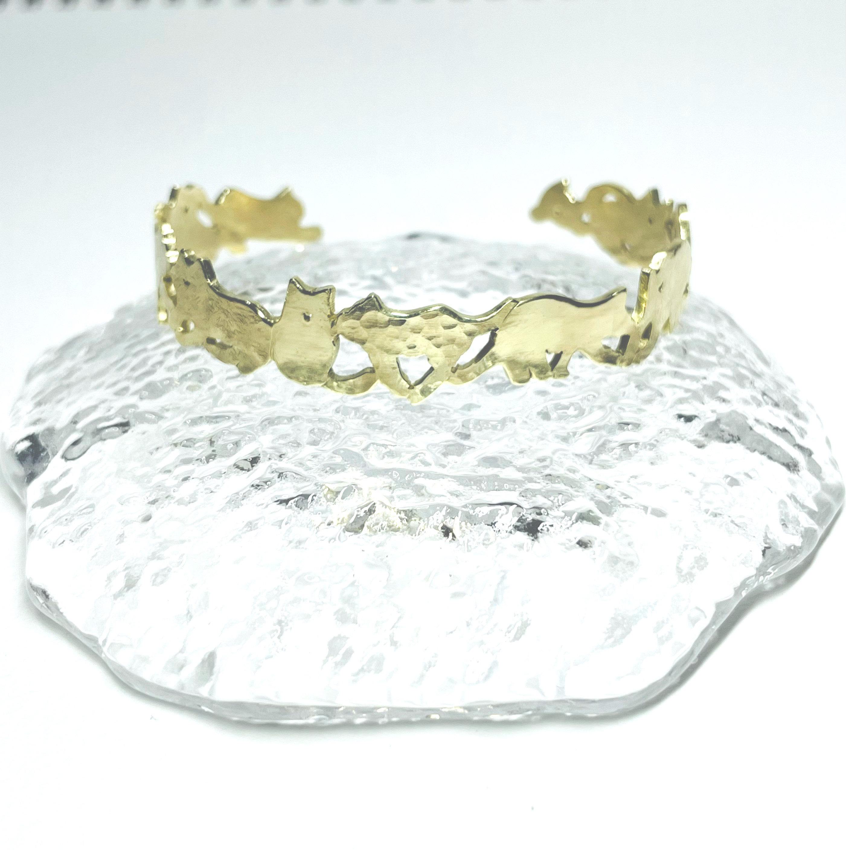 猫づくし バングル　真鍮 4,250円