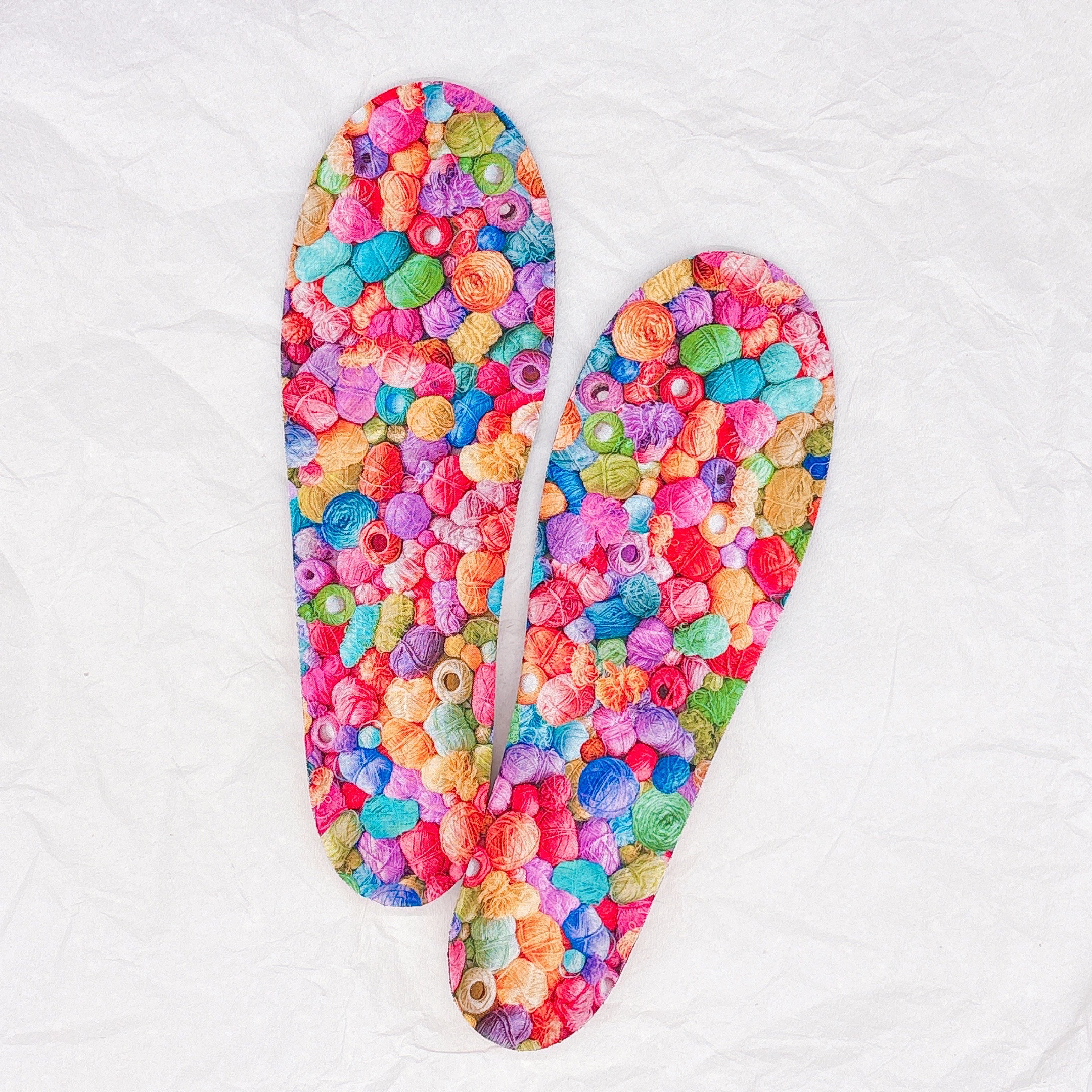 見せたくなるインソール－カラフルいと－履く時ワクワク♩歩いてらくらく♫