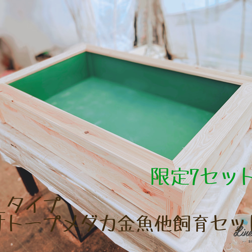 限定7セット 140Lタイプ ビオトープメダカ金魚飼育セット ハウス・小屋