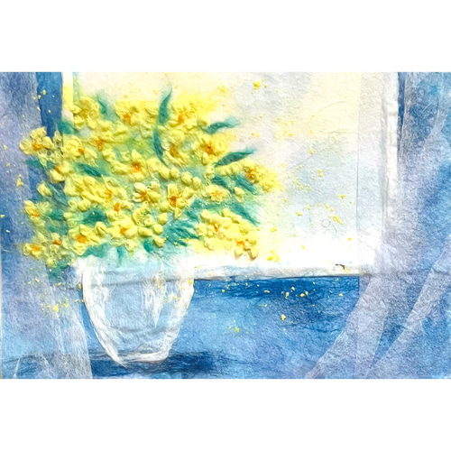 『 ちぎり絵 』 ちぎり絵/千切り絵”1” 絵画 アート 27cm×18cm サイズ - メルカリ