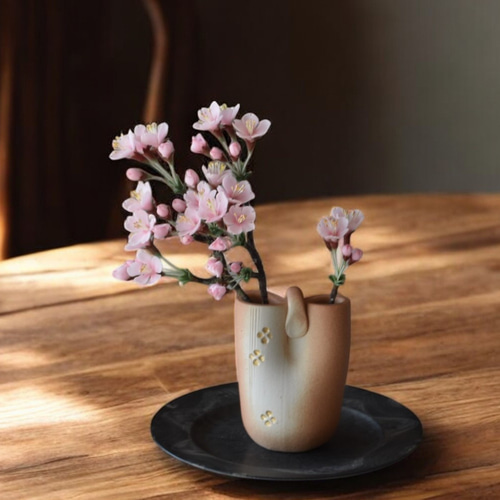 ◇粘土のお花◇ 桜 信楽焼 S1146 アートフラワー Old-Fantasy 通販