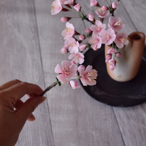 ◇粘土のお花◇ 桜 信楽焼 S1146 アートフラワー Old-Fantasy 通販