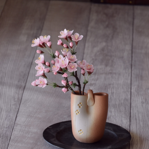 ◇粘土のお花◇ 桜 信楽焼 S1146 アートフラワー Old-Fantasy 通販