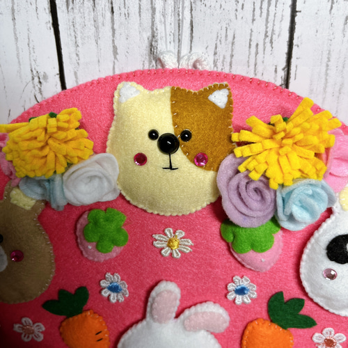 フェルトリース☆イースターエッグ☆壁飾り リース Tama 通販 18906479