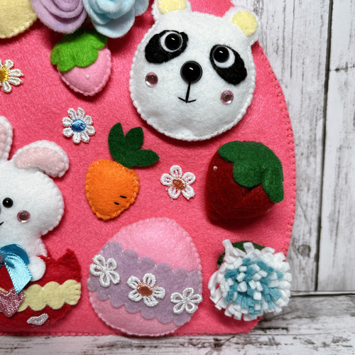 フェルトリース☆イースターエッグ☆壁飾り リース Tama 通販 18906479