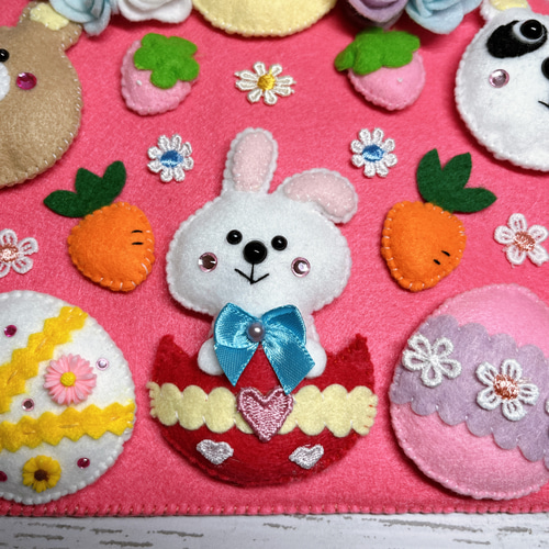 フェルトリース☆イースターエッグ☆壁飾り リース Tama 通販 18906479