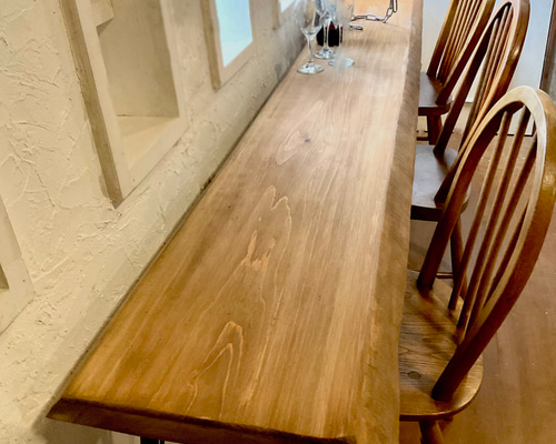 更に大幅値下げ ヒノキ一枚板 カウンターテーブルにいかがですか