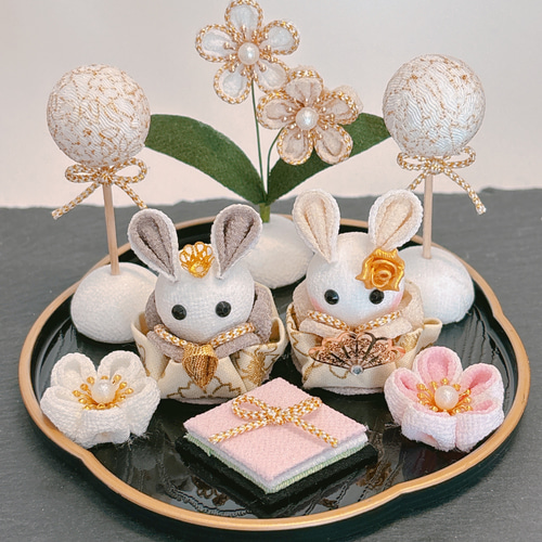 つまみ細工 つまみ細工ひな人形 雛飾り お雛様 ひなまつり ひな人形