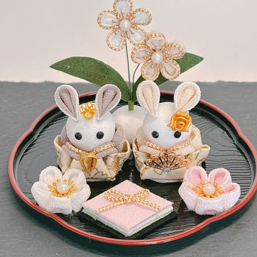 つまみ細工 つまみ細工ひな人形 雛飾り お雛様 ひなまつり ひな人形