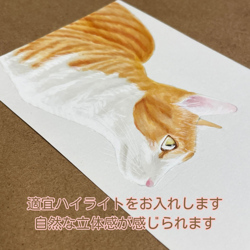 猫限定】うちの子・ペット似顔絵オーダーメイド 額付き写真L判長方形
