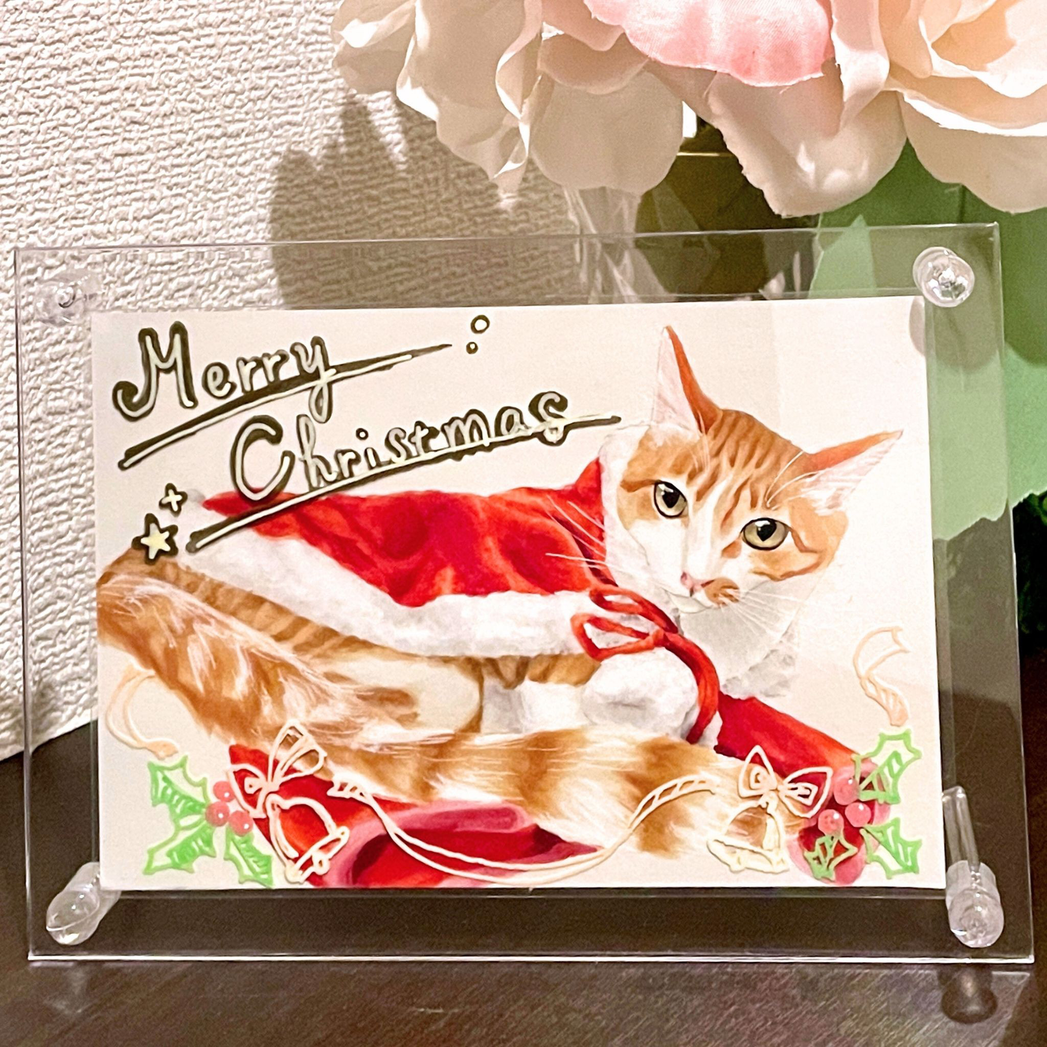 オーダー作品　自作絵画　ふたごのネコ　猫の絵 オーダー猫の絵画制作 - 田嶋香里（TAJIMA KAORI）｜人間社会を猫で