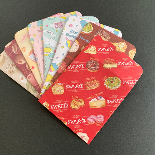 送料無料】 ポチ袋 スイーツ柄 No.419 ポイント利用 おすそ分け