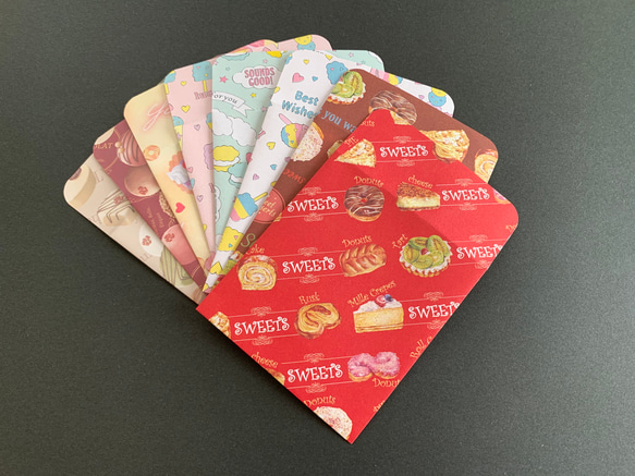 送料無料】 ポチ袋 スイーツ柄 No.419 ポイント利用 おすそ分け