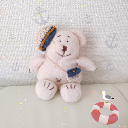 ぬいぐるみ用】 肩掛けバッグ2つセット（スイカ） あみぐるみ もち