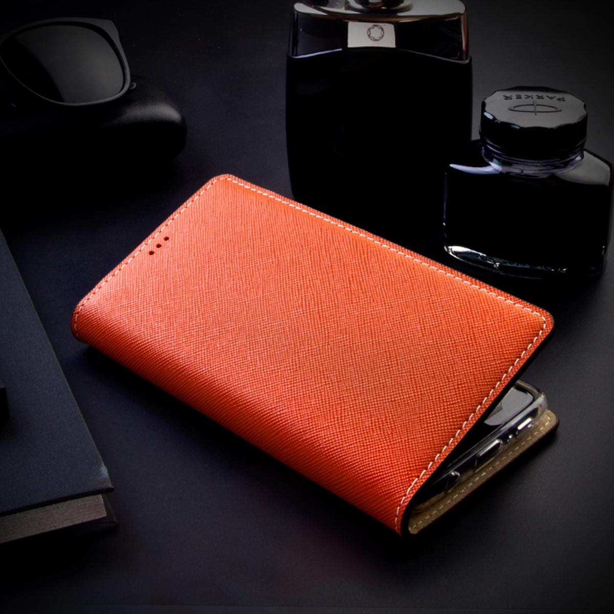 Galaxy s25/ s25plus / s25ultra ケース 手帳型 本革 saffiano leather