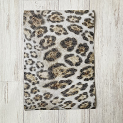 牛革ヒョウ柄プリント・A4カット2枚セット・本革 2枚目の画像