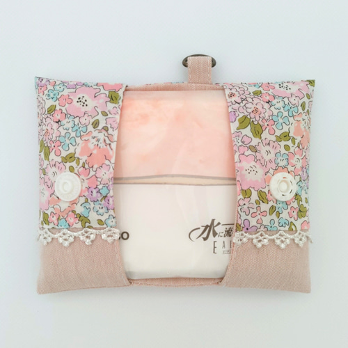 受注制作】選べる3種 折りたたみポケットティッシュケース リバティ