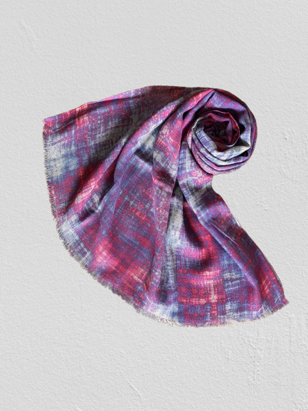 100％ウール ストール – インド製の上質なプリントデザイン KA-257037