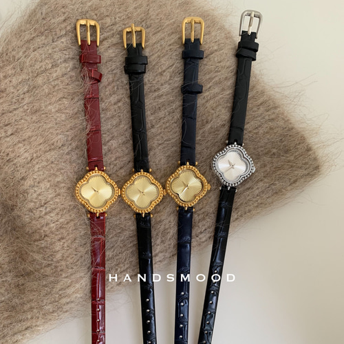 クローバー本 、せきえい、本革は、レディース腕時計 腕時計 ハンズ