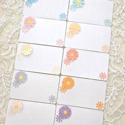 選べる お花】メッセージカード 10枚セット/ハンドメイド 卒園