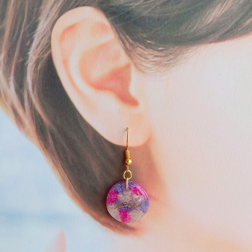 送料無料】レジン ドライフラワー かすみ草 春 花 マーブル