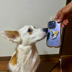 【 うちの子グッズ 】スマホグリップ スマホソケット スマホリング オーダーメイド ペット 犬 猫 6枚目の画像