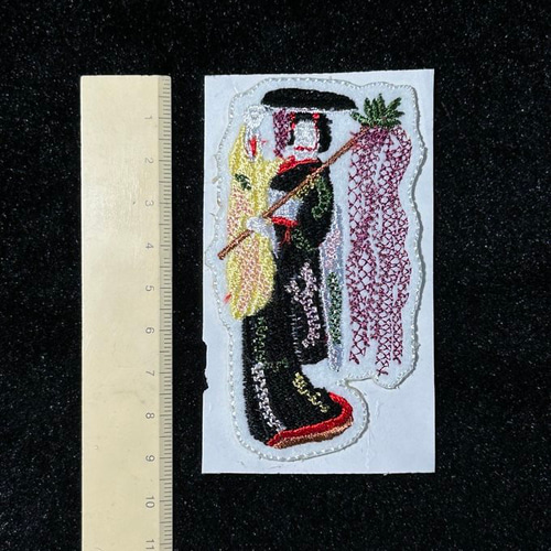 ☆刺繍シール／ステッカー ワッペン☆ 藤娘 日本舞踊 歌舞伎 その他