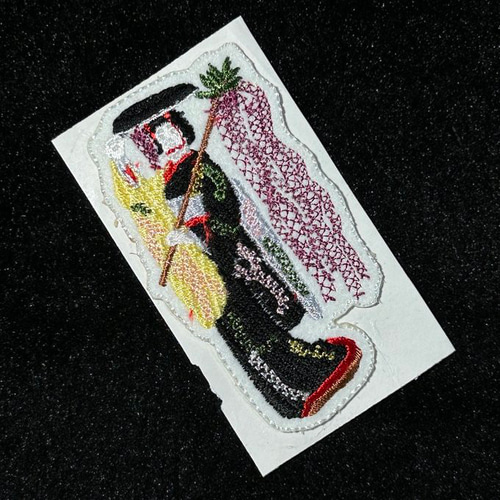 ☆刺繍シール／ステッカー ワッペン☆ 藤娘 日本舞踊 歌舞伎 その他